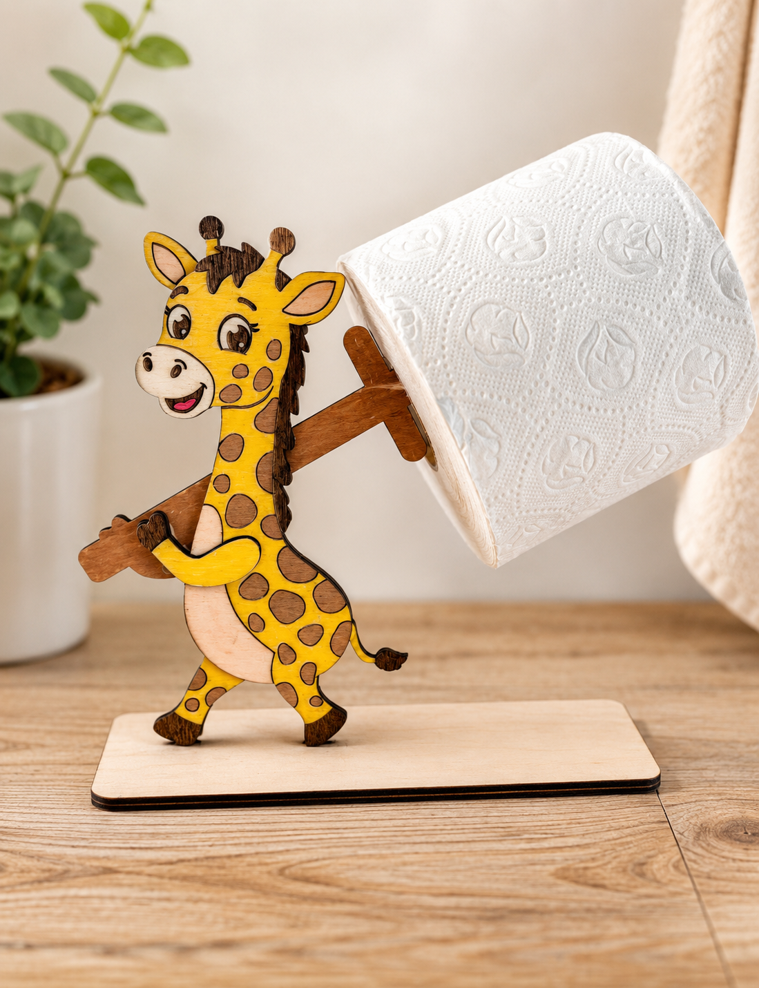 Giraffe Wc-Rollen Halter