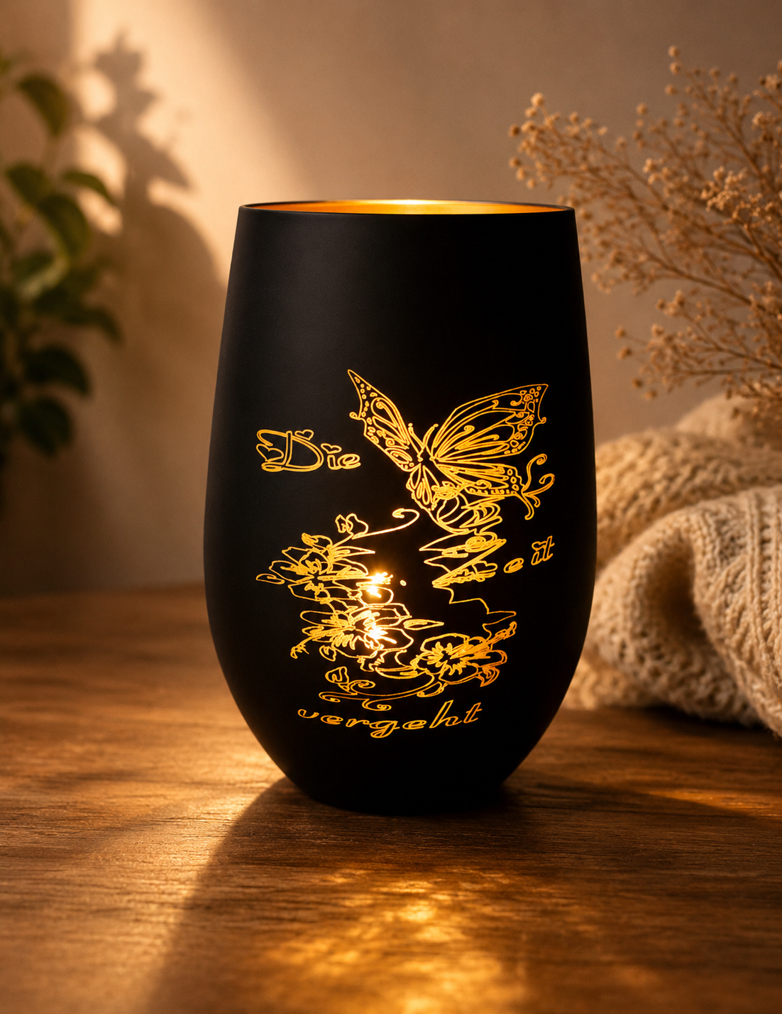 Stölzle Becher graviert (Windlicht)