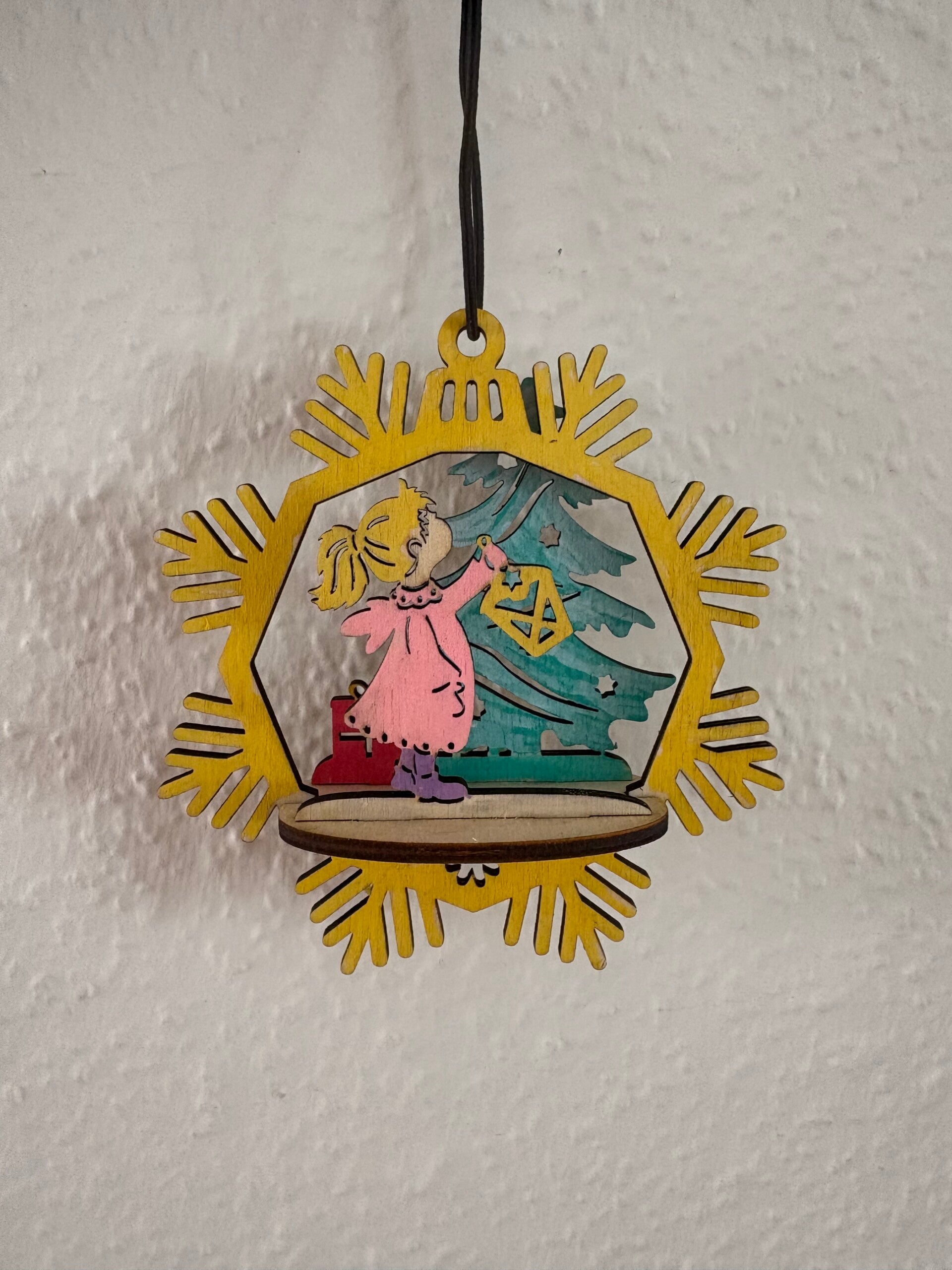 Schneeflocke Engel Aufhänger