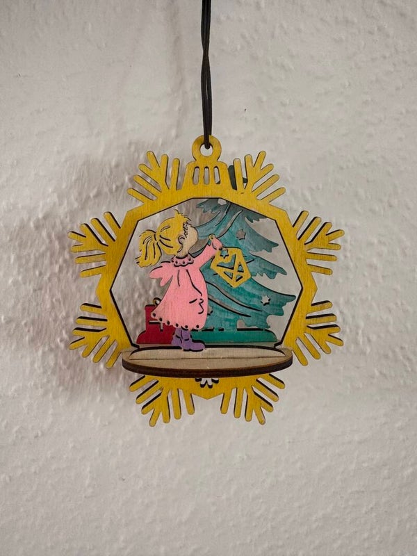 Schneeflocke Engel Aufhänger