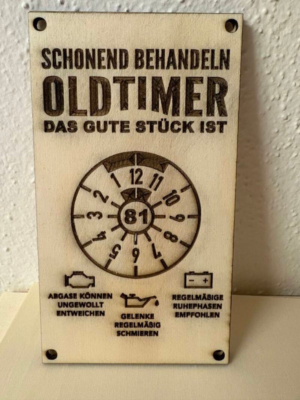 Geldgeschenk oltimer