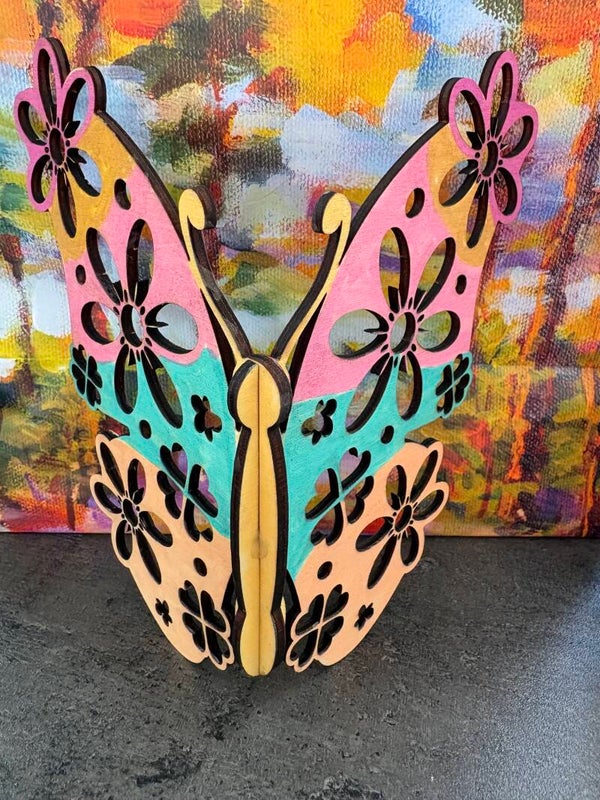 Schmetterling Blume oder Herz