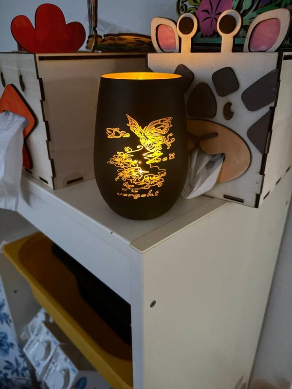 Stölzle Becher graviert (Windlicht)