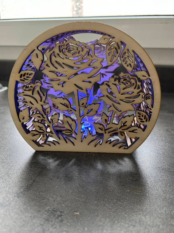 Rose Nachtlicht oder einfach Teelicht