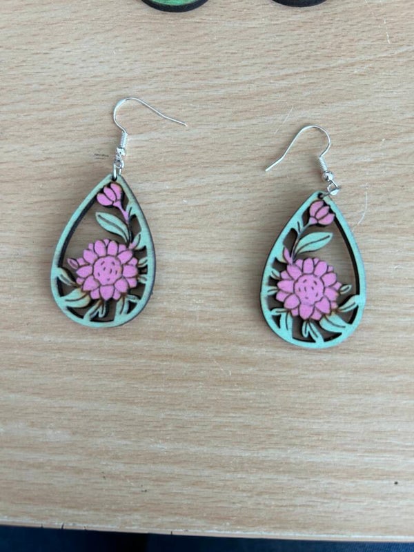 Blumen Ohrenringe nr 1.