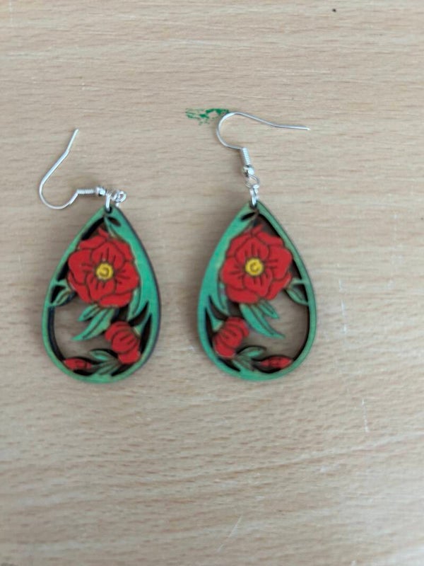 Schöne Blumen Ohrringe Nr2