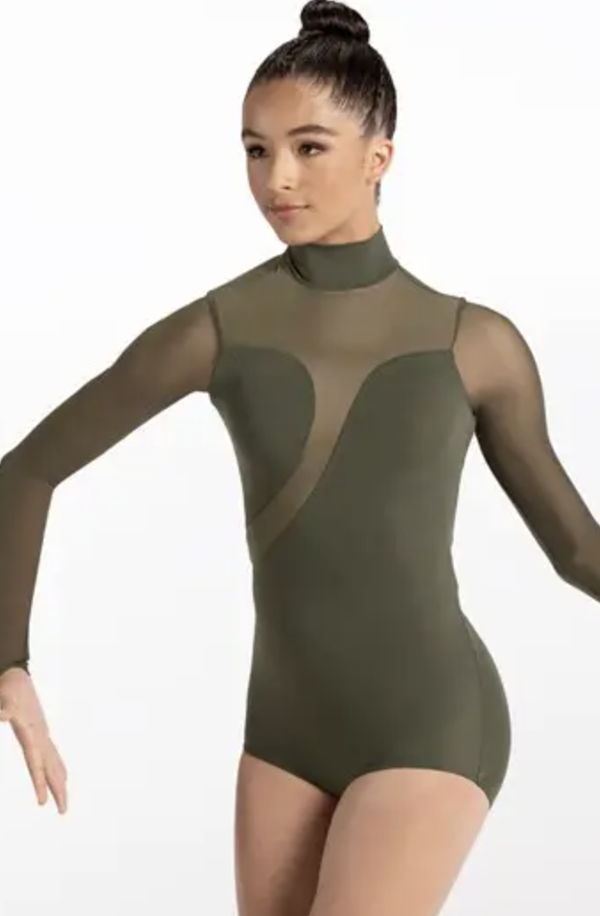 Asymmetric Plunge Leotard
