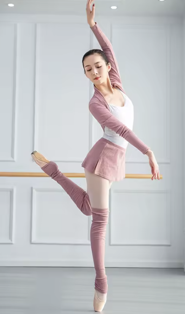 Autumn & Winter Ballet Knitted Warm-Up Set