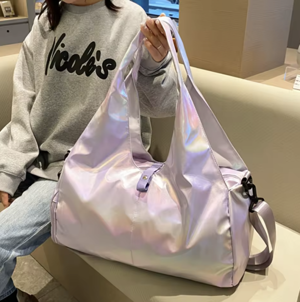 Pearlescent Large-Capacity Sports & Dance Shoulder Bag