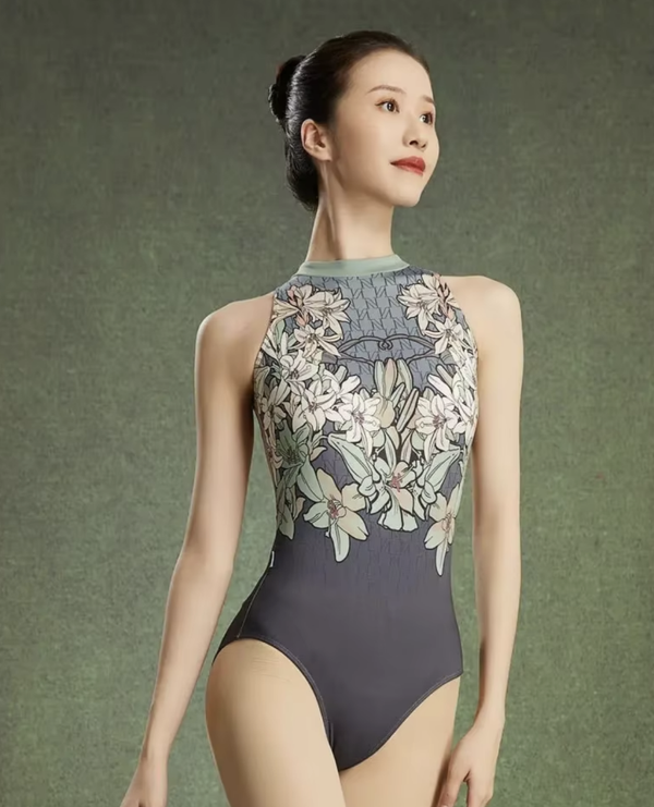 Green Lily Ballet Leotard – Summer Training & Performance Wear