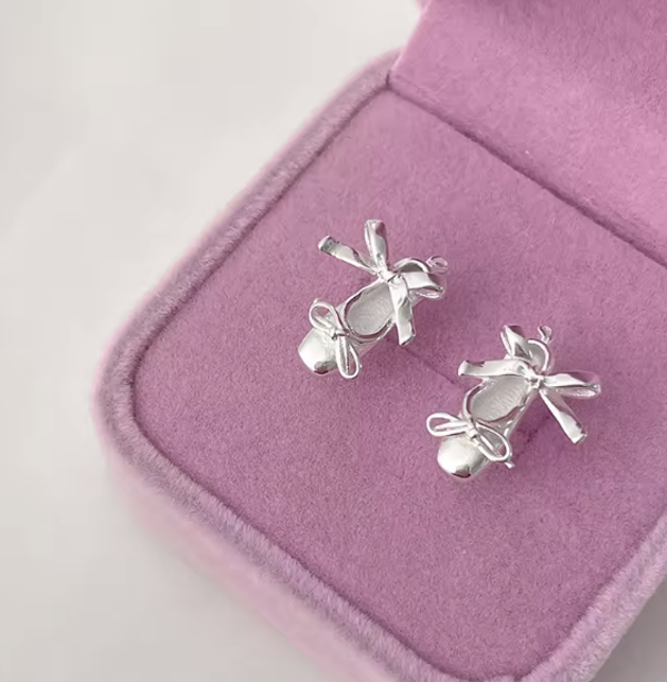 Ballet Shoes Stud Earrings