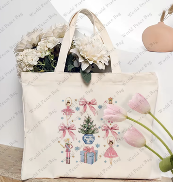 Nutcracker Coquette Canvas Tote Bag