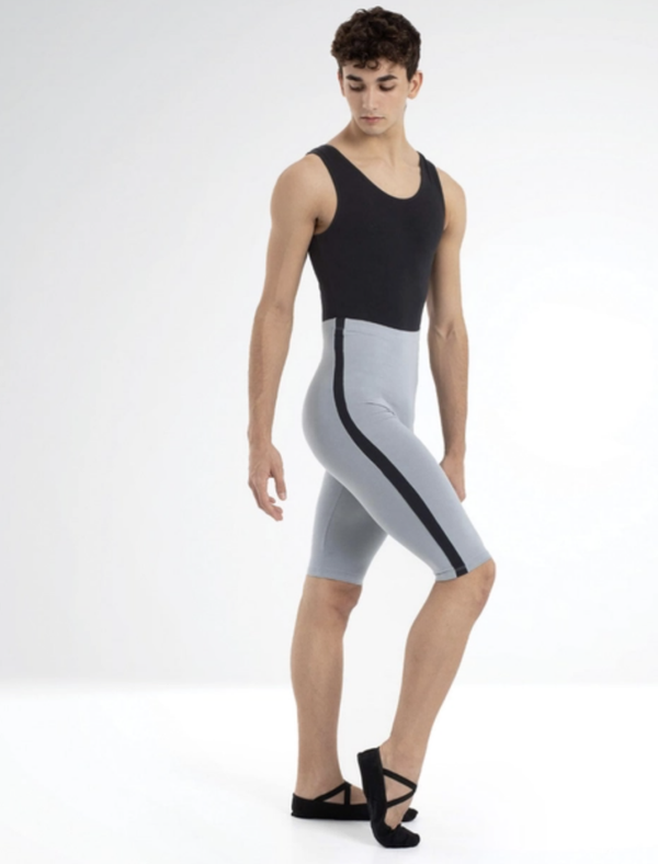 Intermezzos Men’s Knee-Length Dance Shorts with Side Stripe – Professional Training Wear