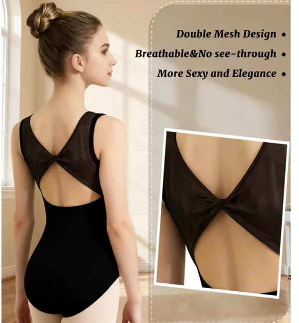 Classic Mesh Tank Ballet Leotard