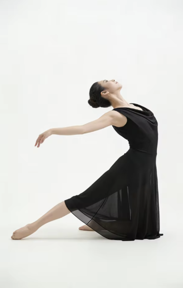 Black Ethereal Grace Lyrical Dance Dress