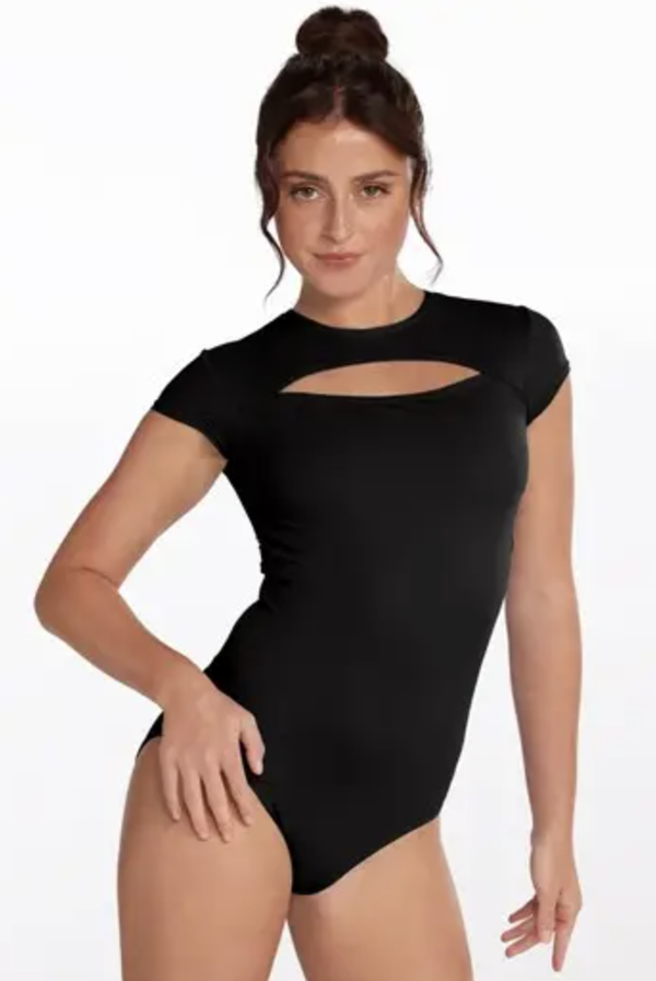 Cap Sleeve Cutout Leotard