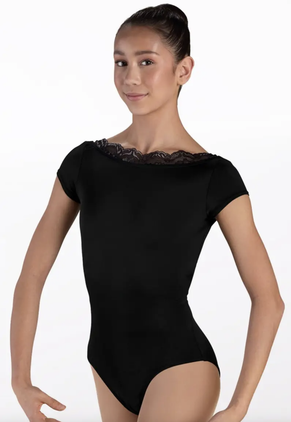 Lace Trim Leotard