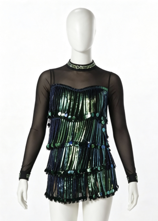 Tiered Fringed Dress