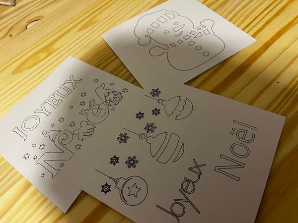 Cartes à colorier