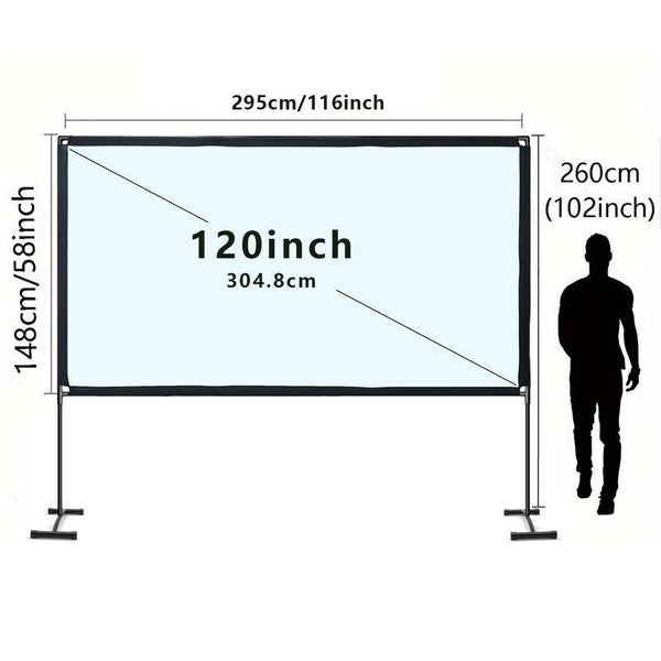 Ecran géant + vidéo projecteur