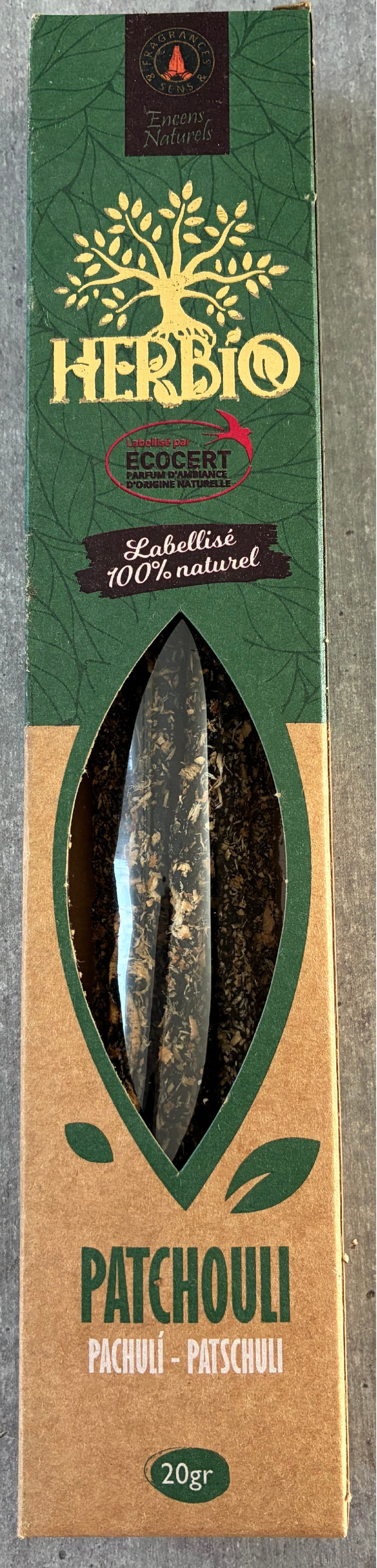 Encens Ecocert Herbio Patchouli 20g