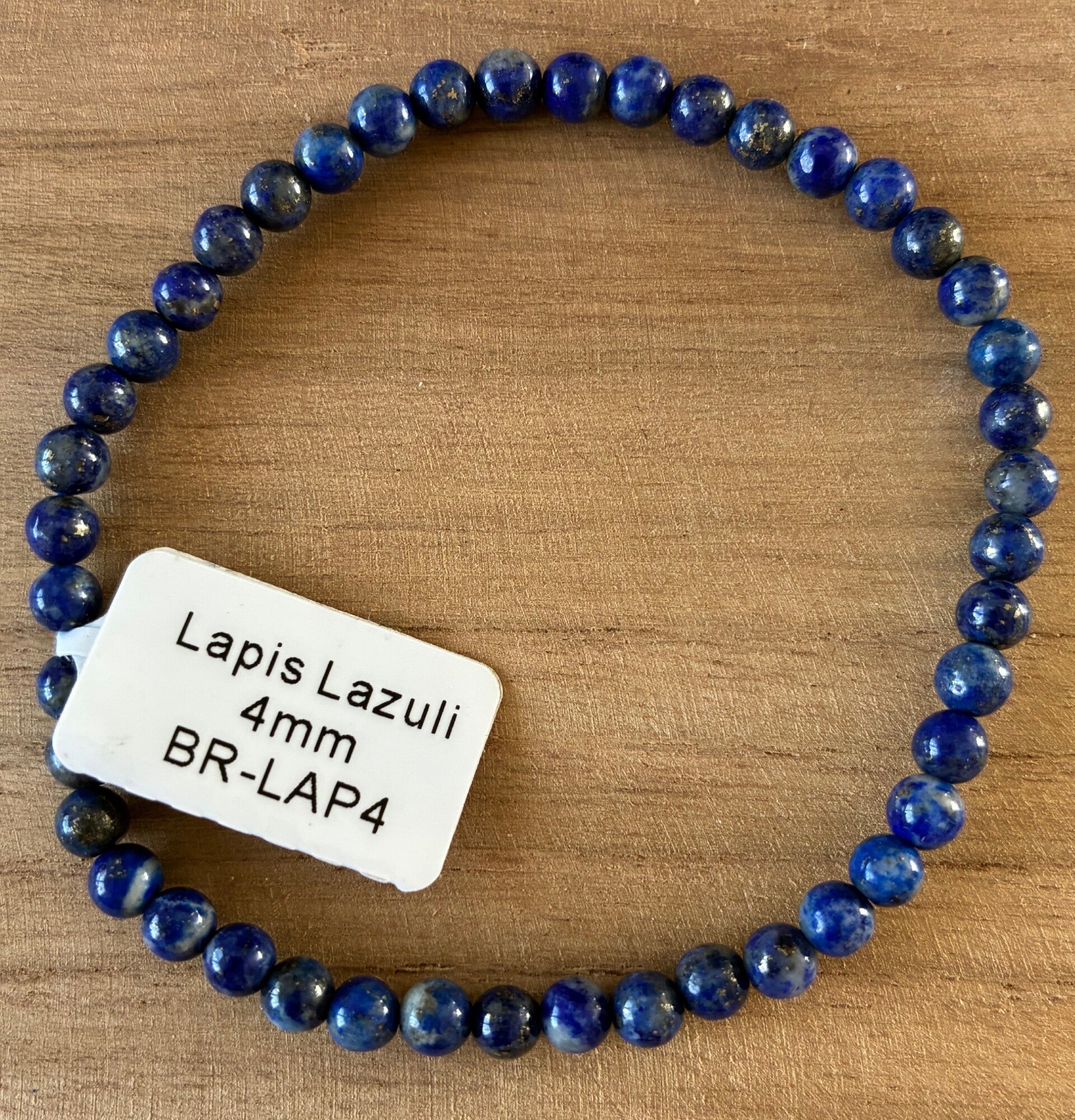 Bracelet Lapis Lazuli grade A 4 mm