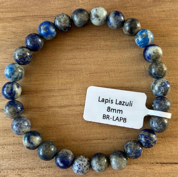 Bracelet Lapis Lazuli grade AB 8mm