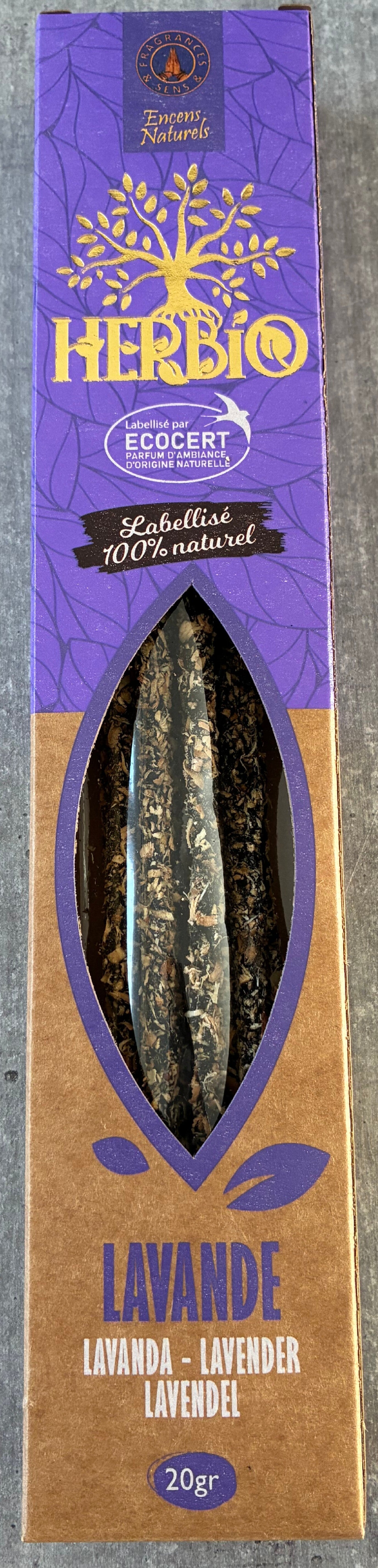 Encens Ecocert Herbio lavande 20g