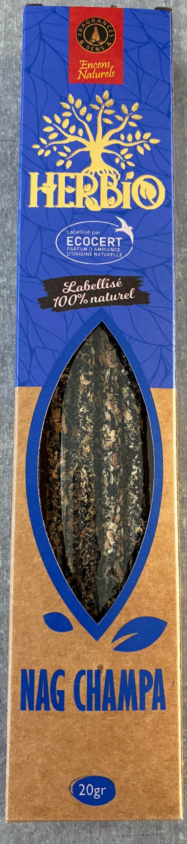 Encens ecocert Herbio Nag Champa 20g