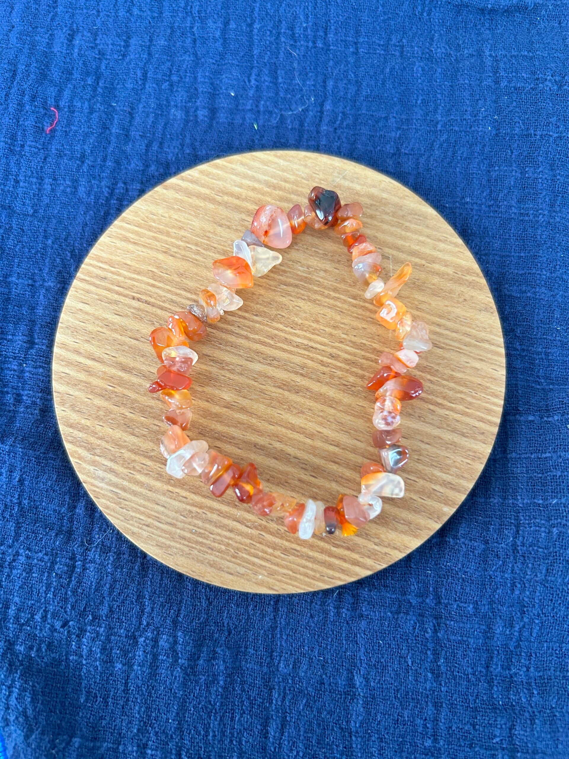 Bracelet baroque cornaline