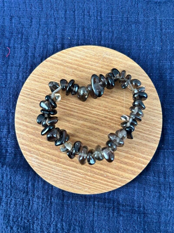 Bracelet baroque quartz fumé