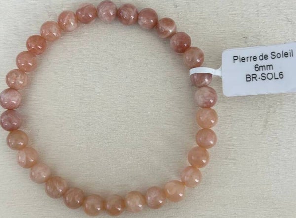 Bracelet Pierre de soleil 6mm