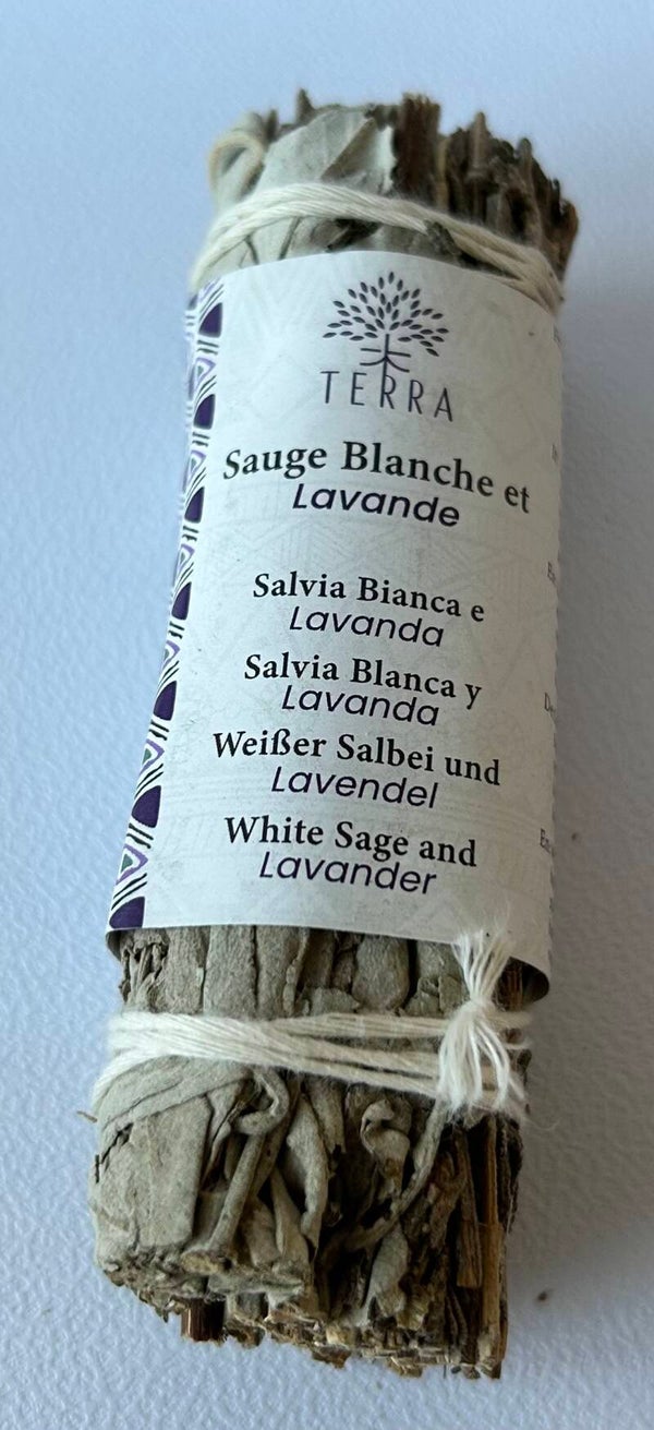 Sauge blanche & lavande fagot 25-30g 10 cm