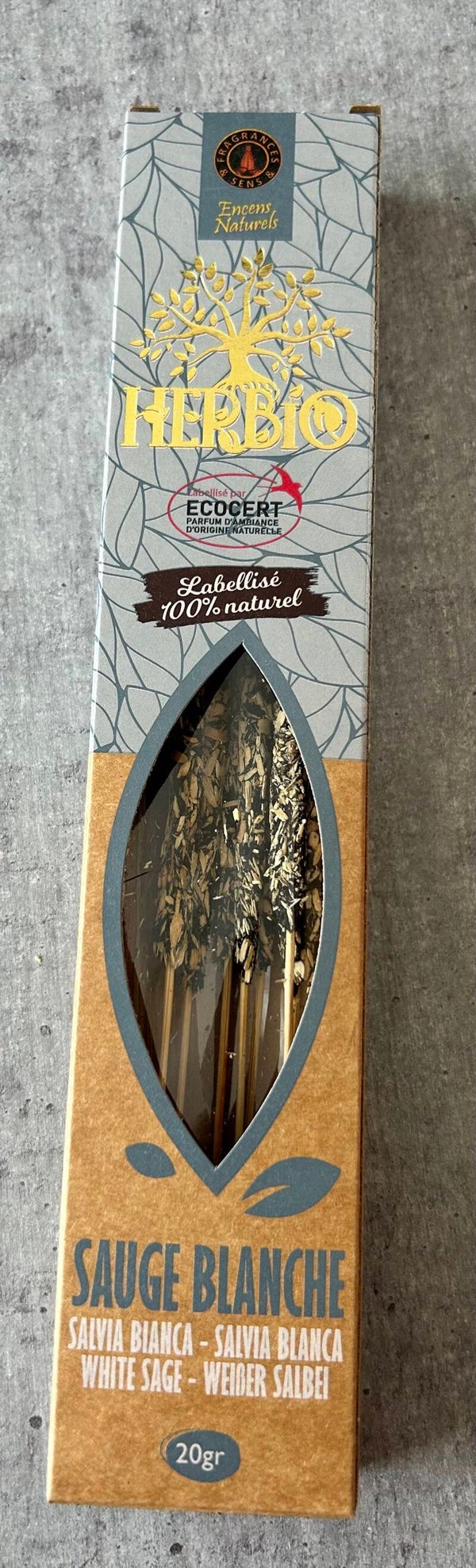 Encens ecocert Herbio Sauge blanche 20g