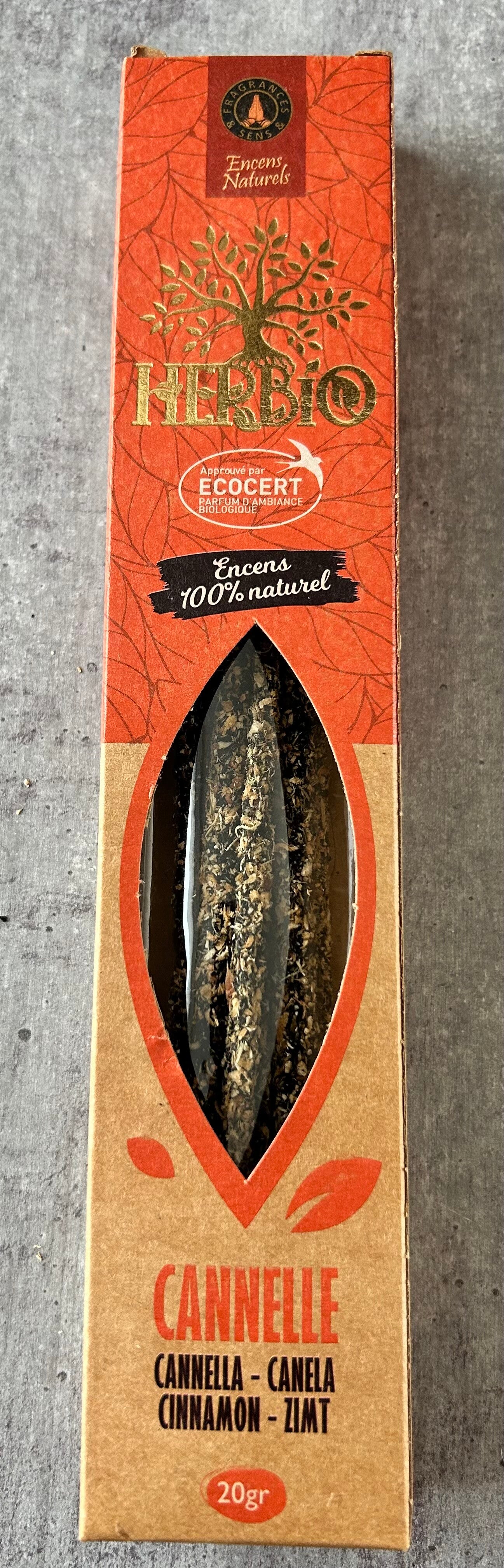 Encens ecocert Herbio Cannelle 20g
