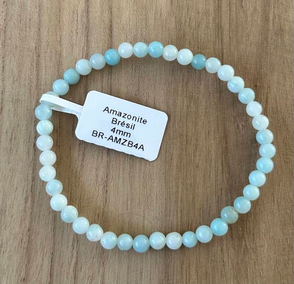 Bracelet Amazonite Brésil A 4mm