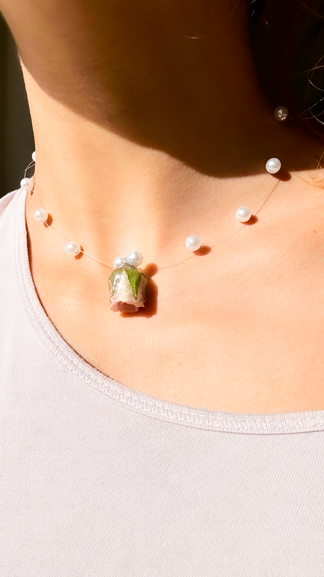 Collana bocciolo di Rosa