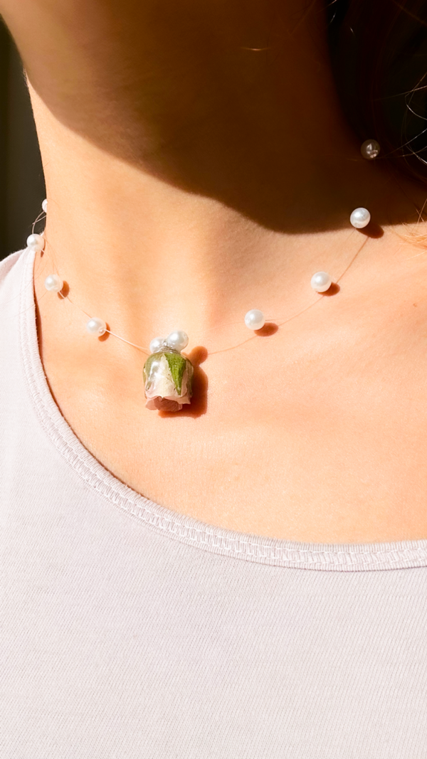 Collana bocciolo di Rosa