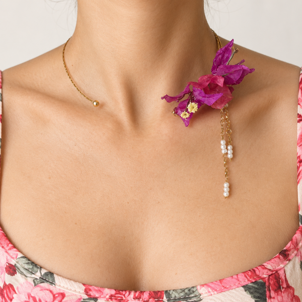 Collana "Grazia di Bouganville"