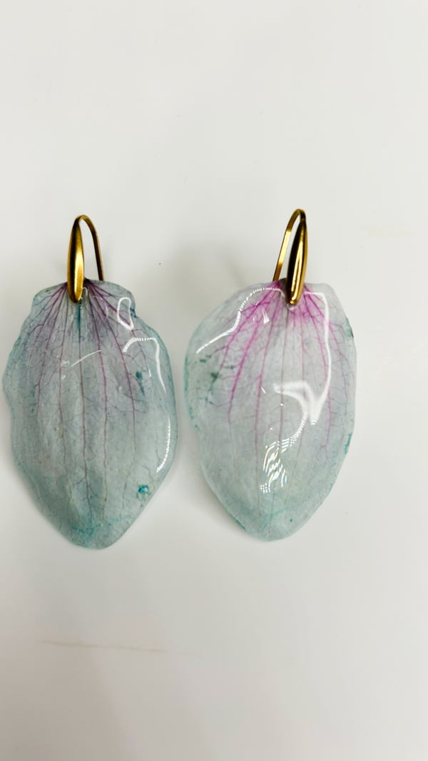 Orecchini Petali Orchidea