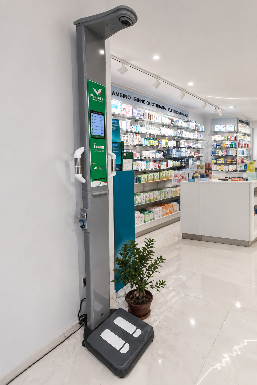 Bilancia professionale della Farmacia Salvia: peso, altezza e composizione corporea