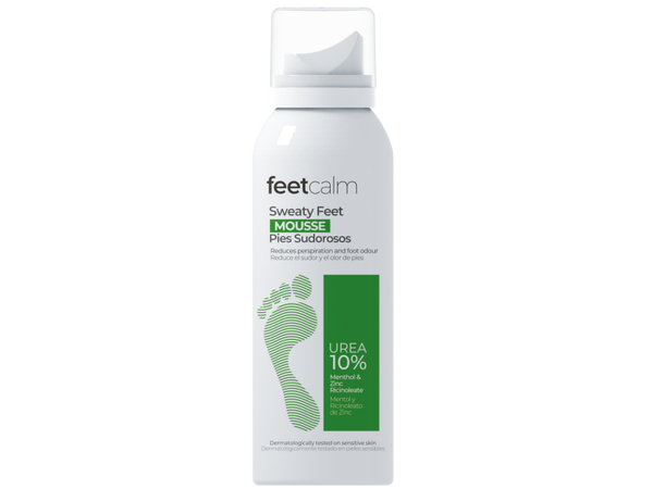 feetcalm Mousse voor zweetvoeten 10% ureum