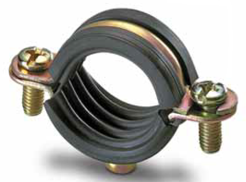 MONTERAL Versterkte Buisklem Set – 48 Mm Diameter – M8/M10 Lasmoer – Rubberen Pakking – Incl. M6 Schroeven – Max. 150 Kg – Set Van 2
