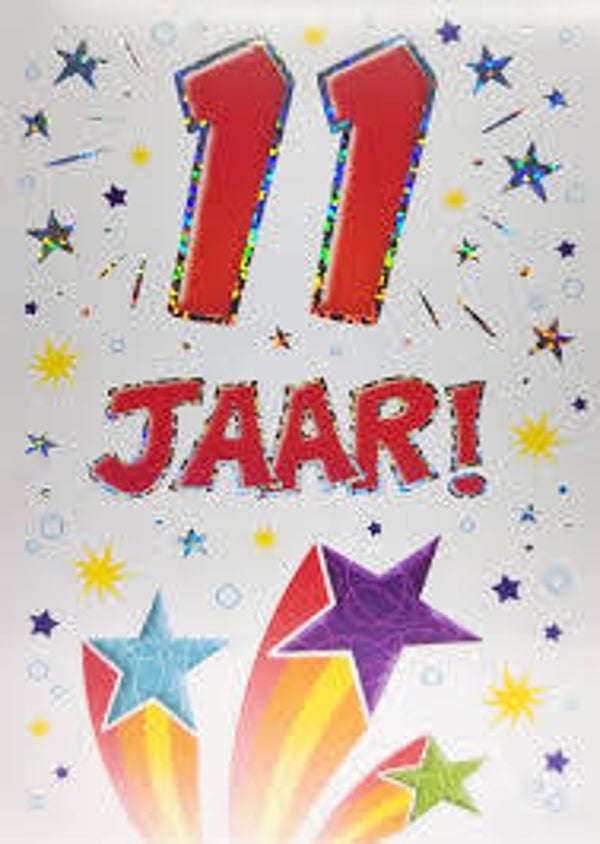 11 Jaar - wenskaart that funny age
