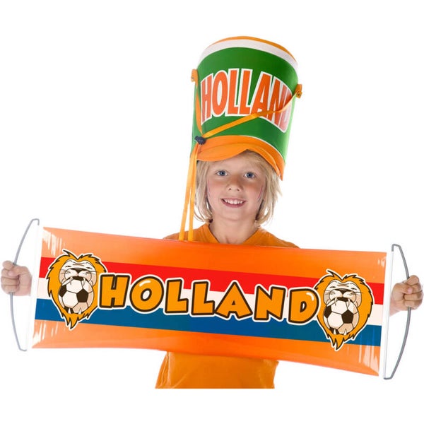 Uitrol banner Hollandse leeuw - oranje