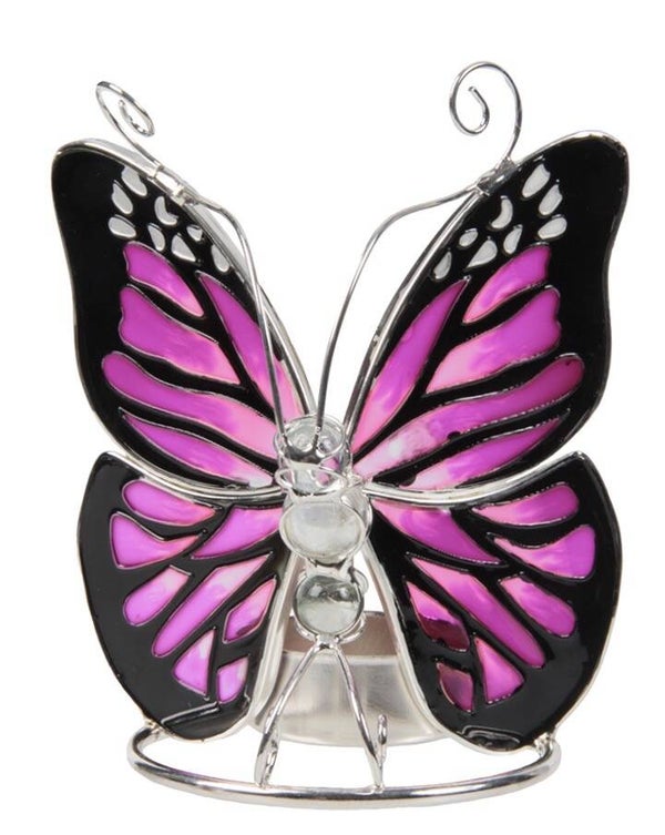 Vlinder - tiffany waxinehouder