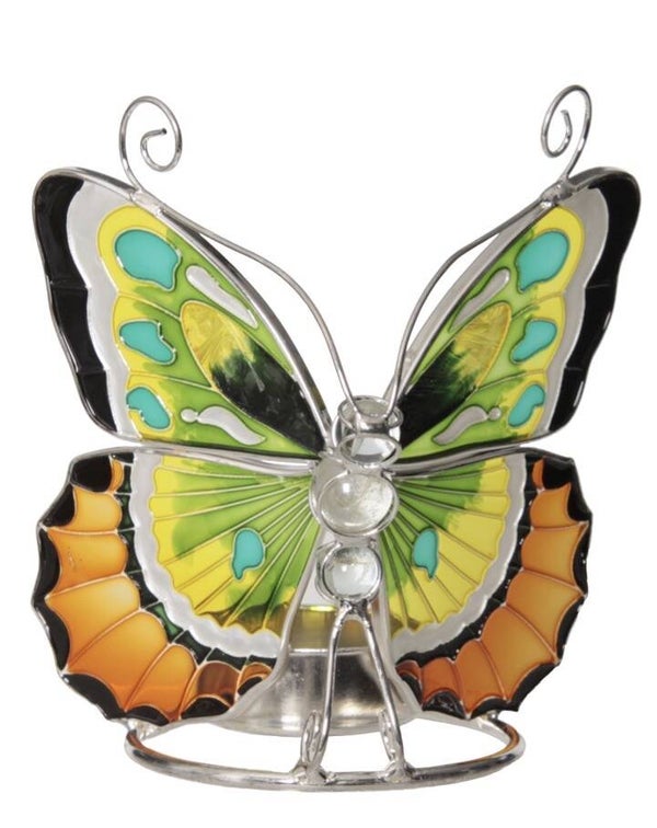 Vlinder - tiffany waxinehouder