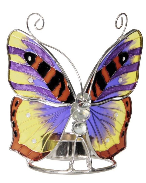 Vlinder - tiffany waxinehouder