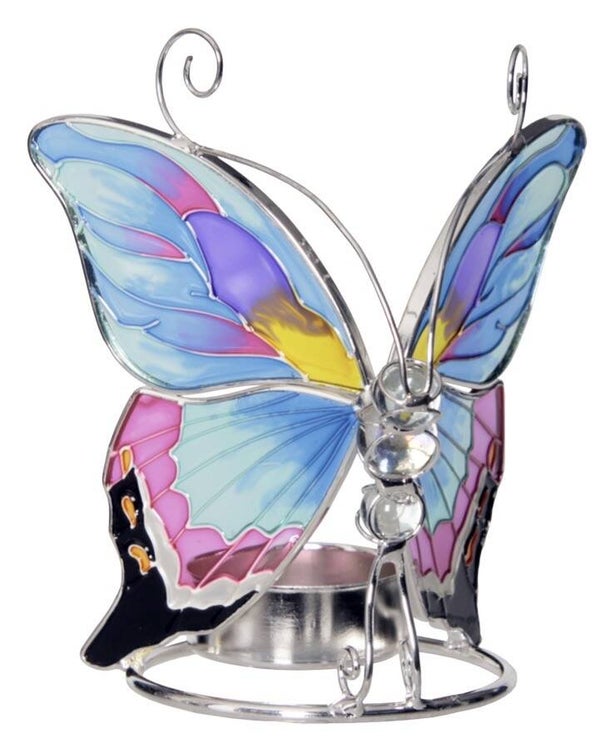 Vlinder - tiffany waxinehouder