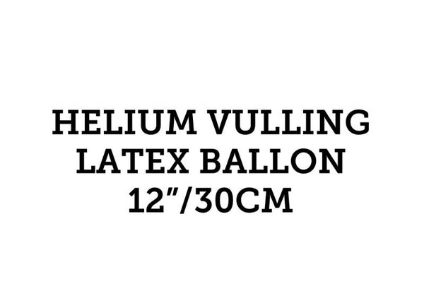 Helium vulling - latex ballon 12"/30 cm